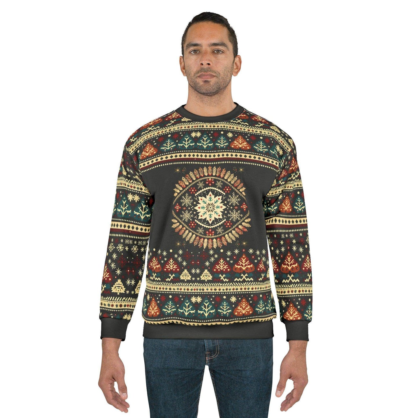 Ugly Christmas Sweater Green Christmas Sweatshirt Ugly Sweatshirt Full Ugly Christmas Shirt - Giftsmojo