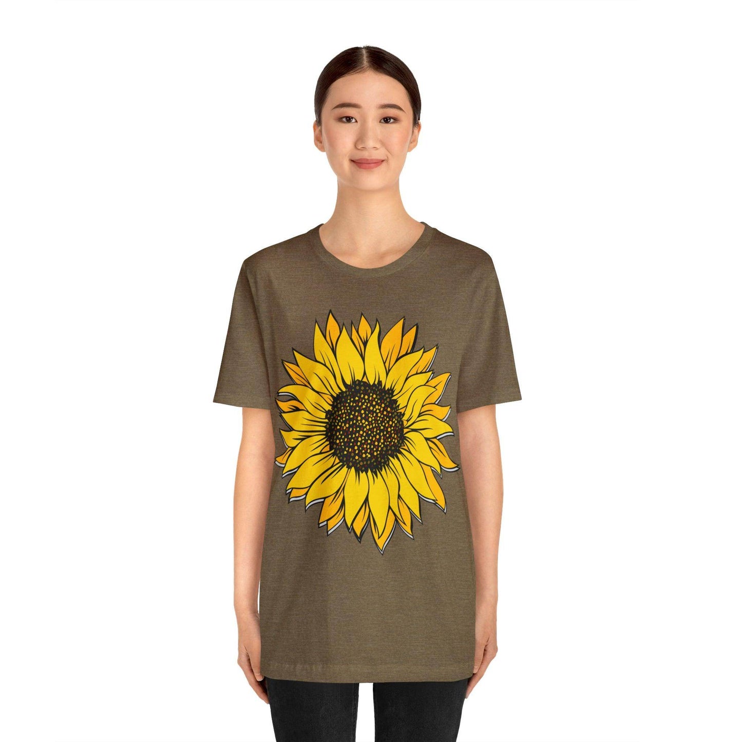 Sunflower Shirt, Floral Tee Shirt, Flower Shirt, Garden Shirt, Womens Fall Summer Shirt Sunshine Tee, Gift for Gardener, Nature lover shirt - Giftsmojo