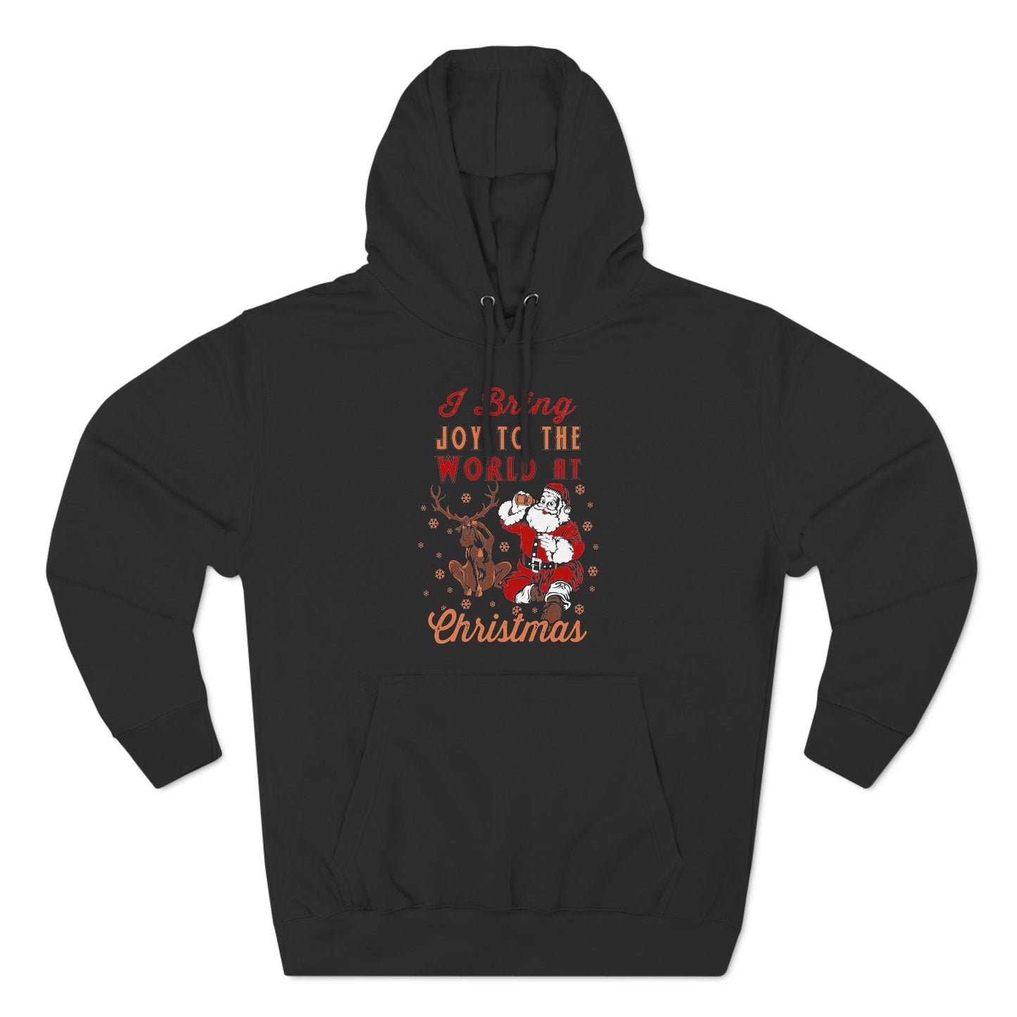 I bring Joy to the World at Christmas Unisex Premium Pullover Hoodie - Giftsmojo