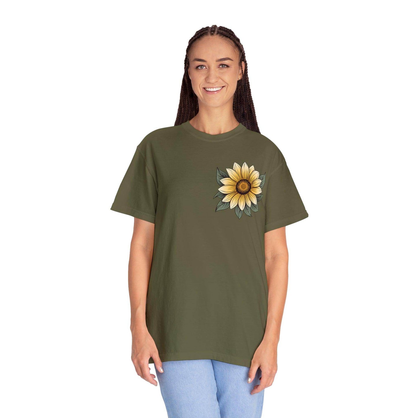 Sunflower Shirt Women Flower Shirt Aesthetic, Floral Graphic Tee Floral Shirt Flower T-shirt, Wild Flower Shirt Gift For Her Wildflower T-shirt - Giftsmojo