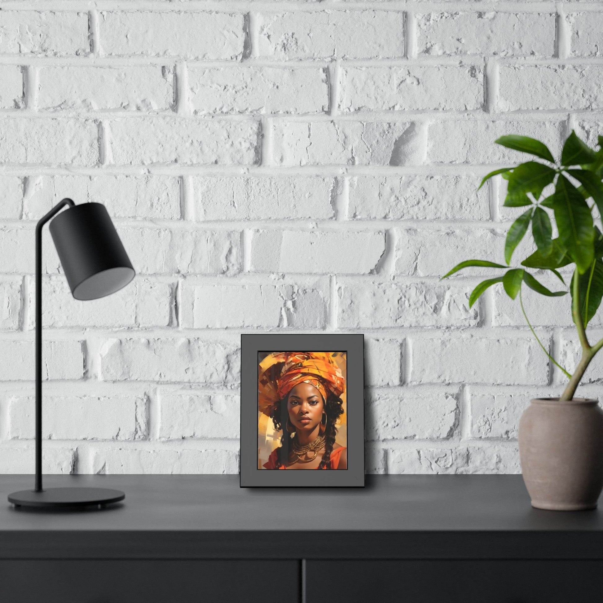 African Woman Framed Paper Posters - Giftsmojo