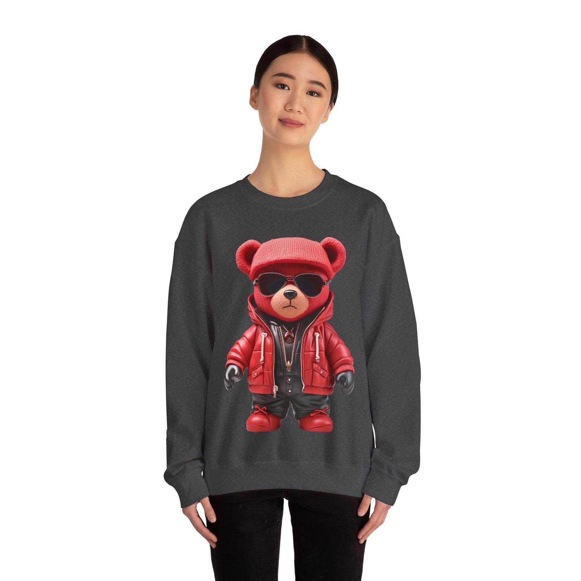 Hip-Hop Teddy Bear Sweatshirt: Elevate Your Style with Streetwear Chic - Giftsmojo