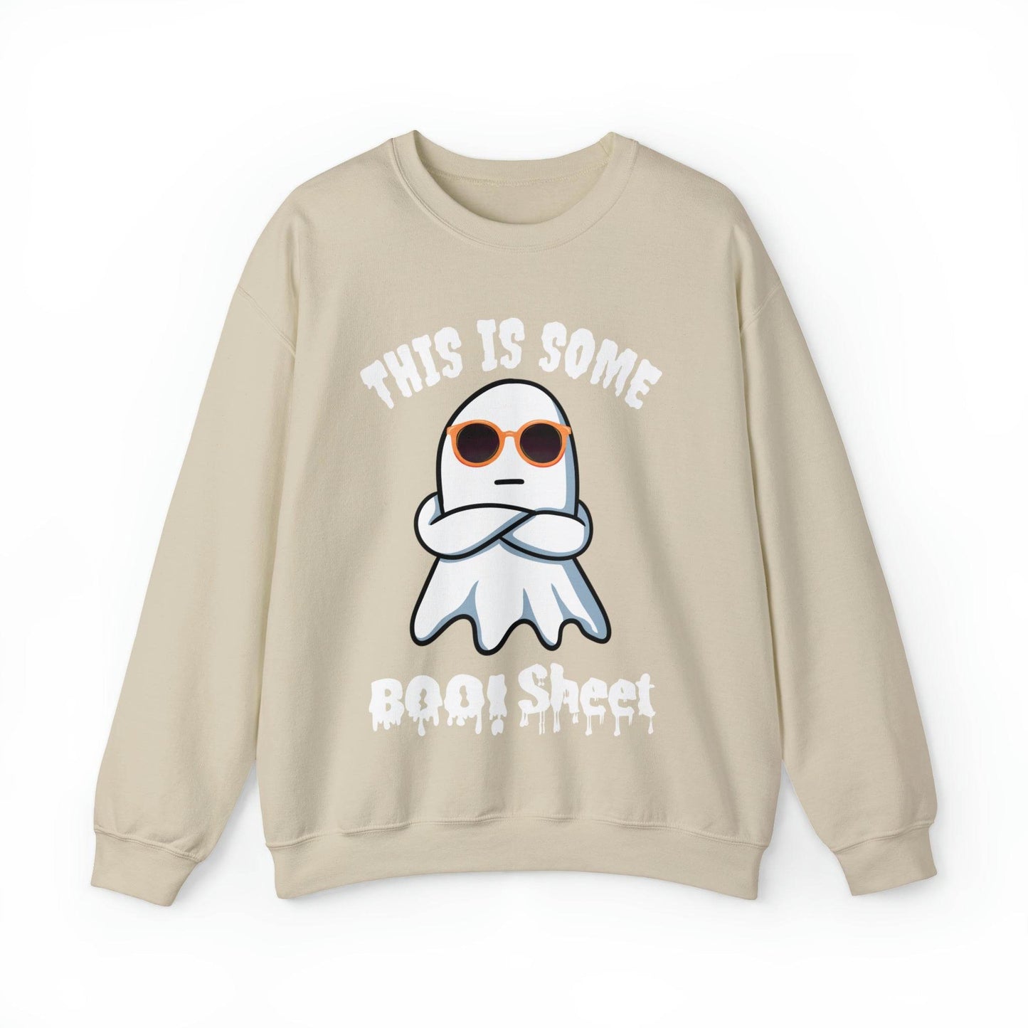 This Is Some Boo Sheet Ghost Sweatshirt Cute Ghost Sweatshirt Boo Ghost Sweatshirt Gift Shirt Funny Halloween Shirt Spooky Season Shirt - Giftsmojo