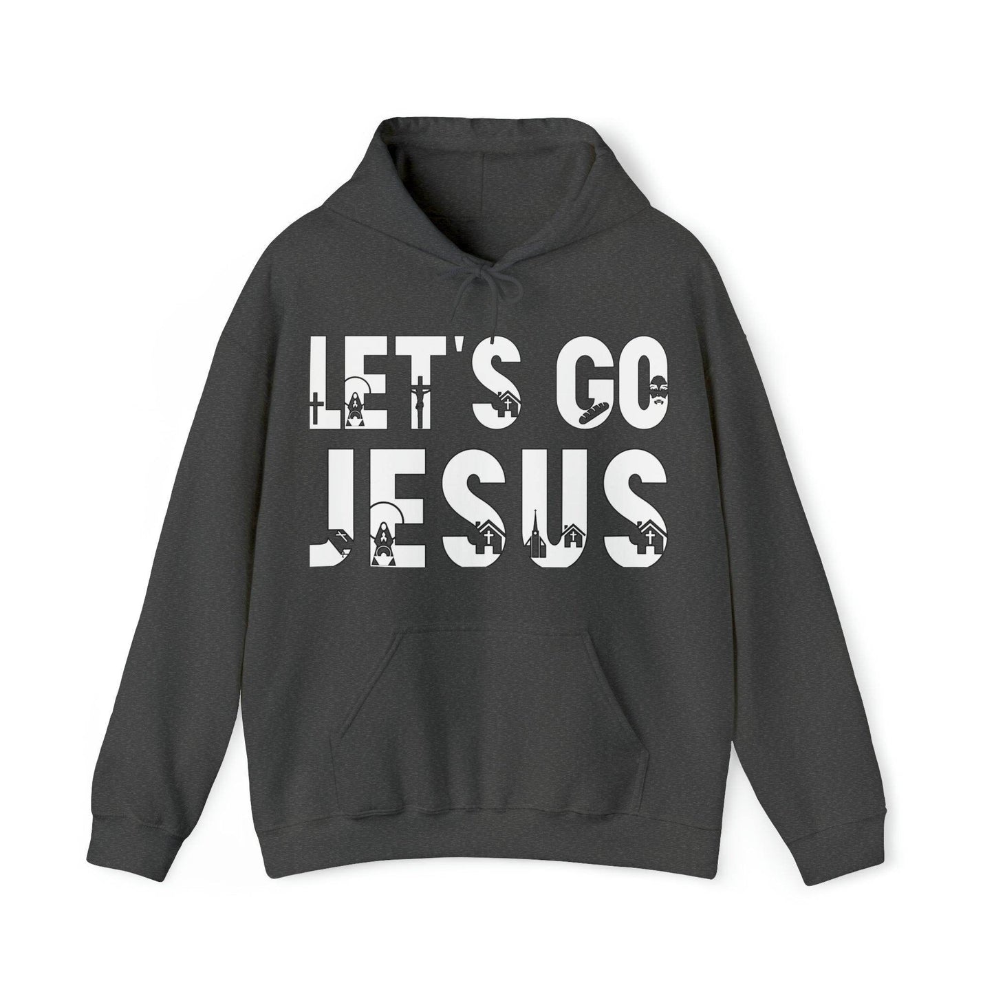 Let's Go Jesus Hooded Sweatshirt Funny Christian Shirt Christian Gift Trendy Christian Sweatshirt Religious Sweatshirt Jesus Hoodie Faith Shirt - Giftsmojo