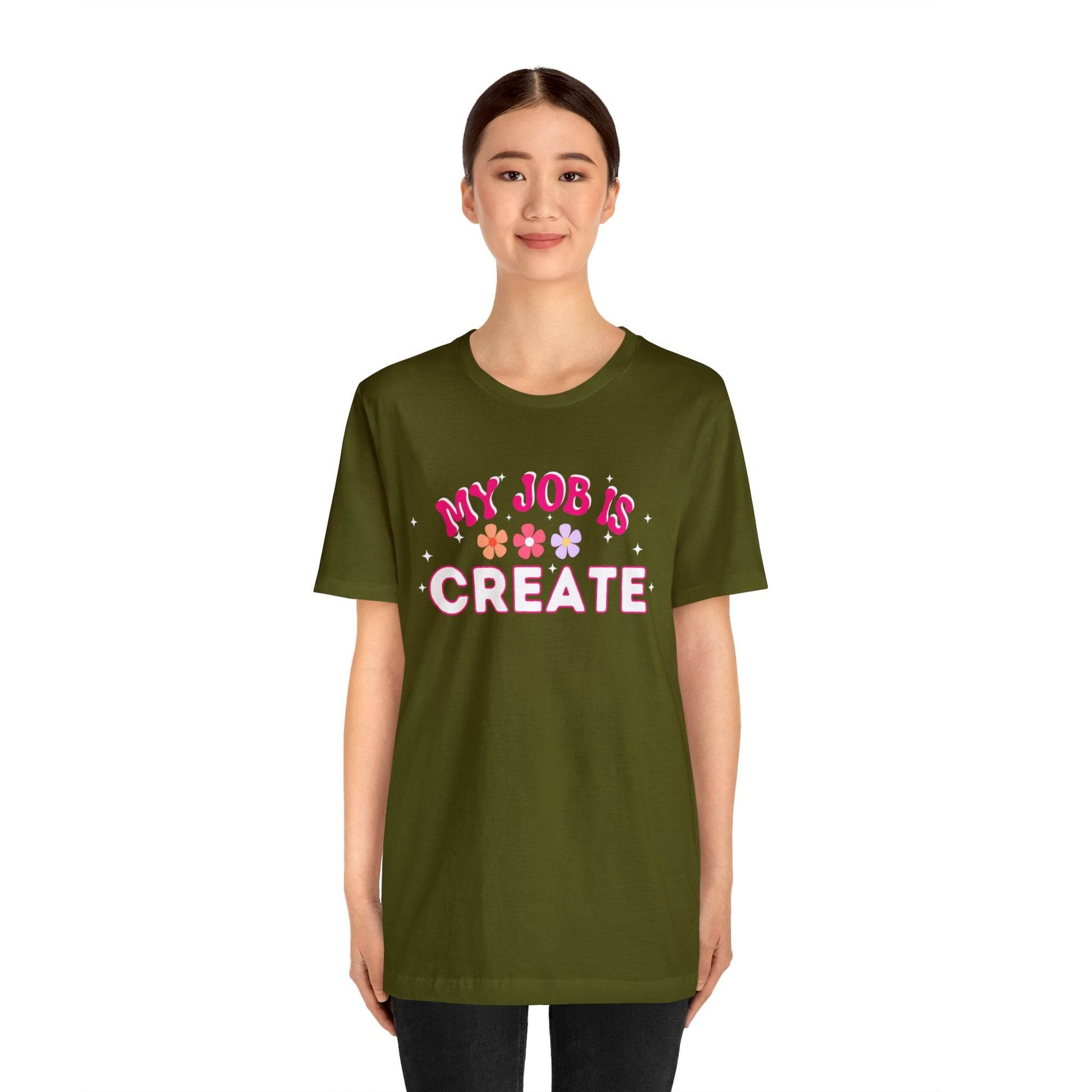 My Job is Create Shirt Artist Shirt, Content Creator Shirt Blogger Shirt Vlogger Shirt, Youtuber shirt - Giftsmojo