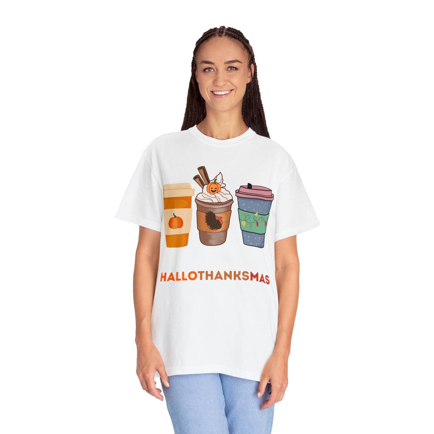 Happy HALLOTHANKSMAS Gift for Fall Halloween Thanksgiving Christmas Gift - Giftsmojo