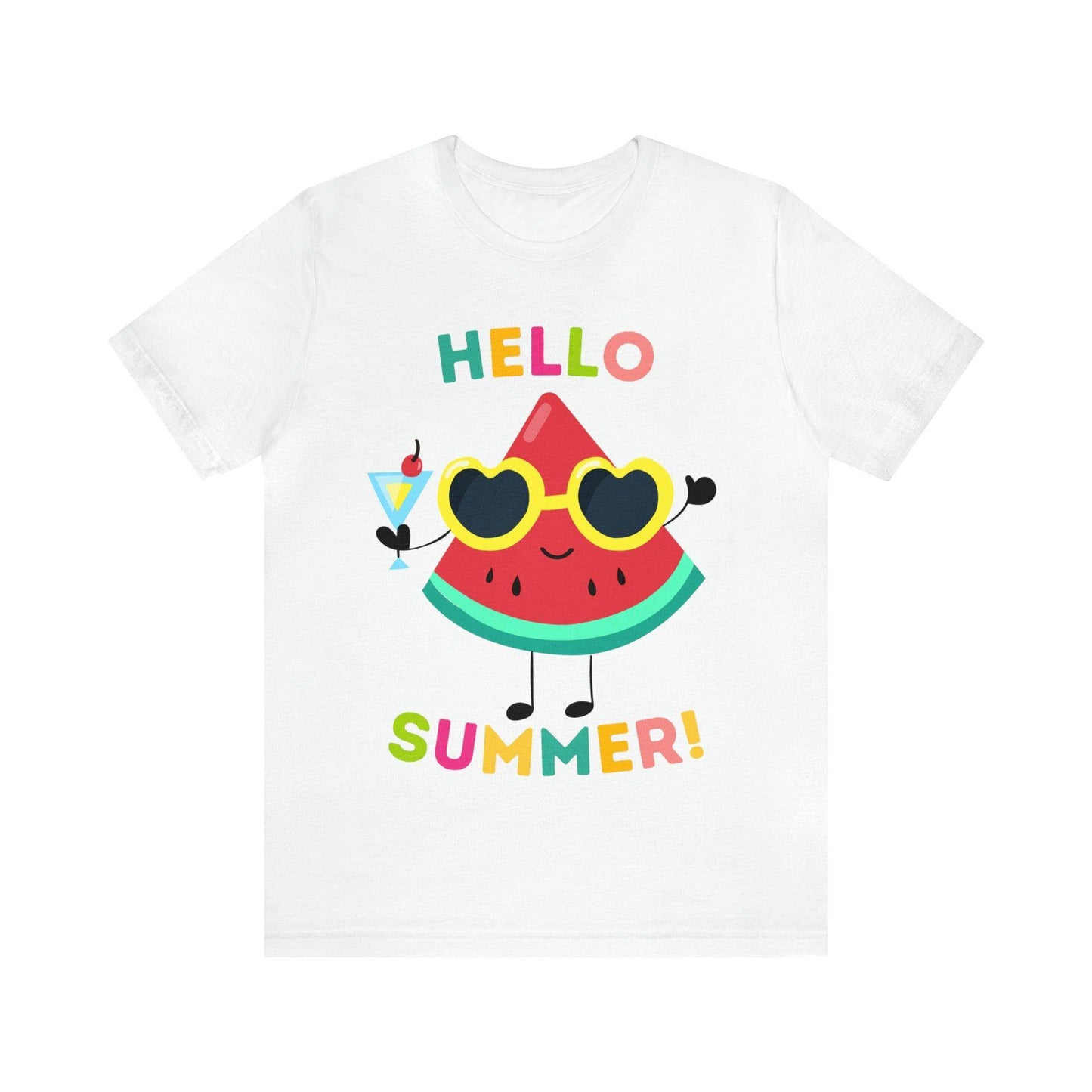 Hello Summer Shirt, Funny Summer Casual Top Tee,Unisex Summer Tshirt Ladies - Giftsmojo