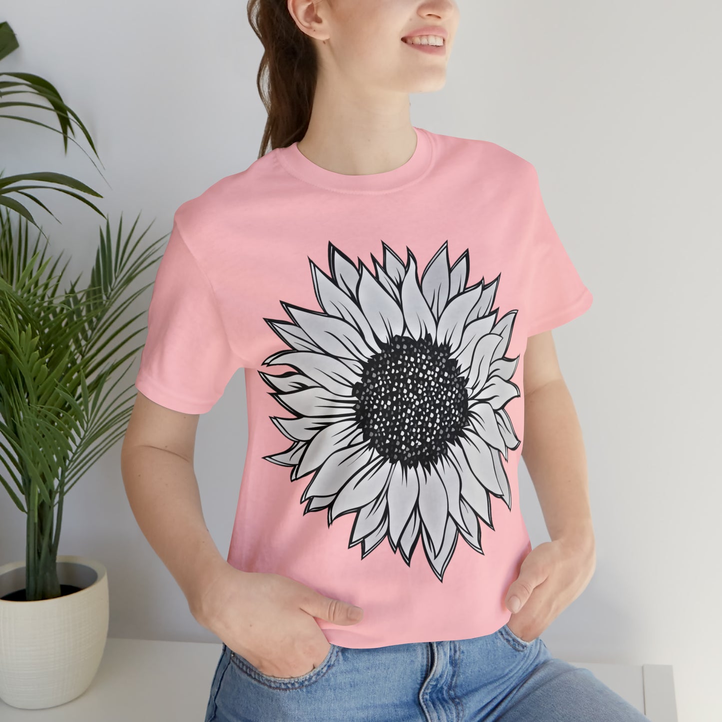 Sunflower Shirt, Floral Tee Shirt, Flower Shirt, Garden Shirt, Womens Fall Summer Shirt Sunshine Tee, Gift for Gardener, Nature love