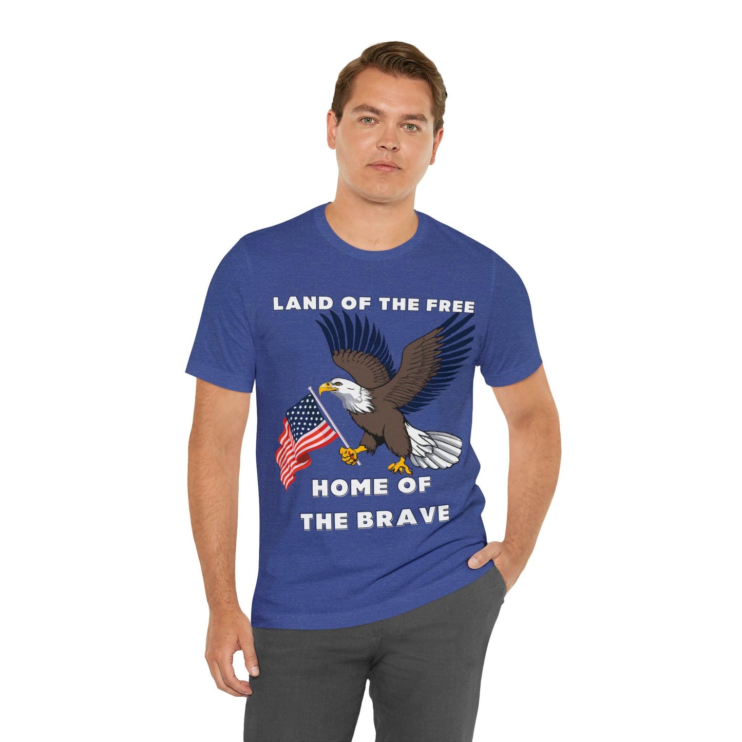 Celebrate Independence Day with Patriotic Shirts: Land of the free, Home of the Brave Shirt for Women and Men
