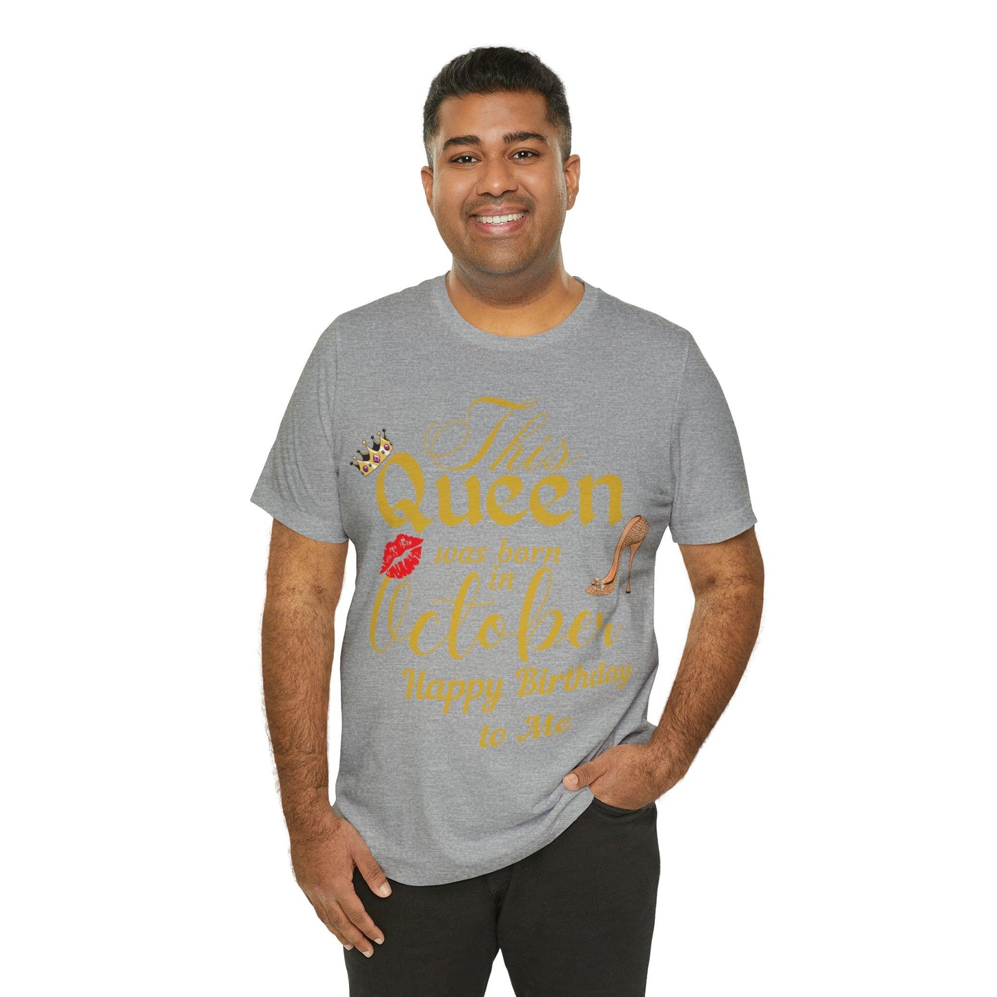 Birthday Queen Shirt, Gift for Birthday, This Queen was born in October Shirt, Funny Queen Shirt, Funny Birthday Shirt, Birthday Gift - Giftsmojo