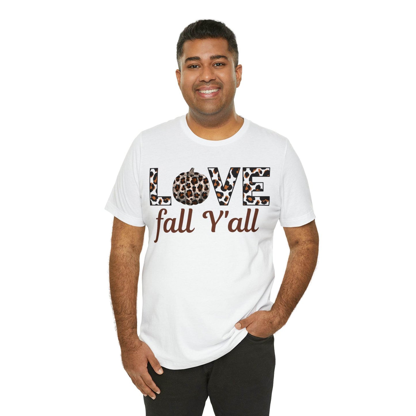 Leopard Print Love Fall Y'all Love Fall shirt Fall lover gift - Giftsmojo