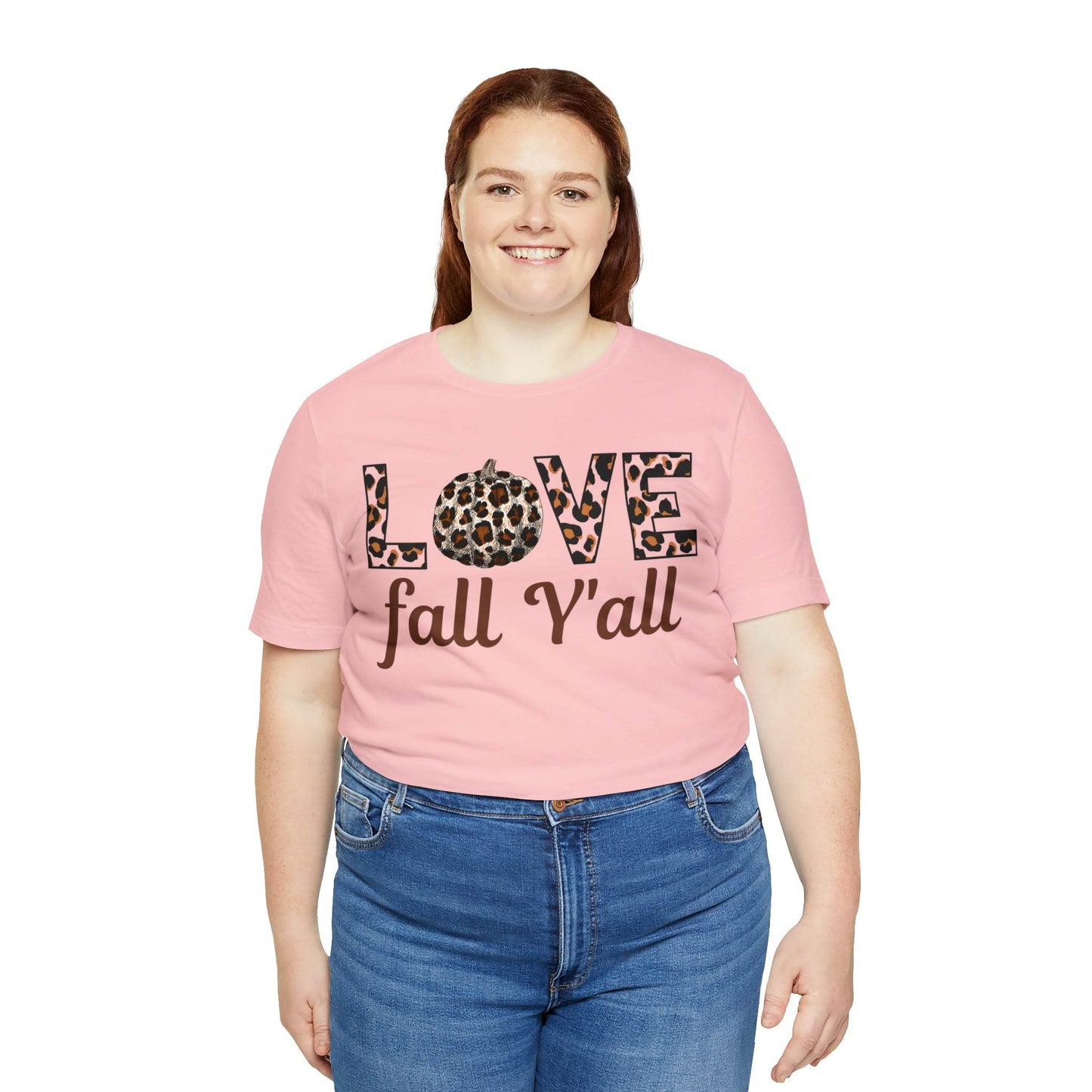 Leopard Print Love Fall Y'all Love Fall shirt Fall lover gift - Giftsmojo