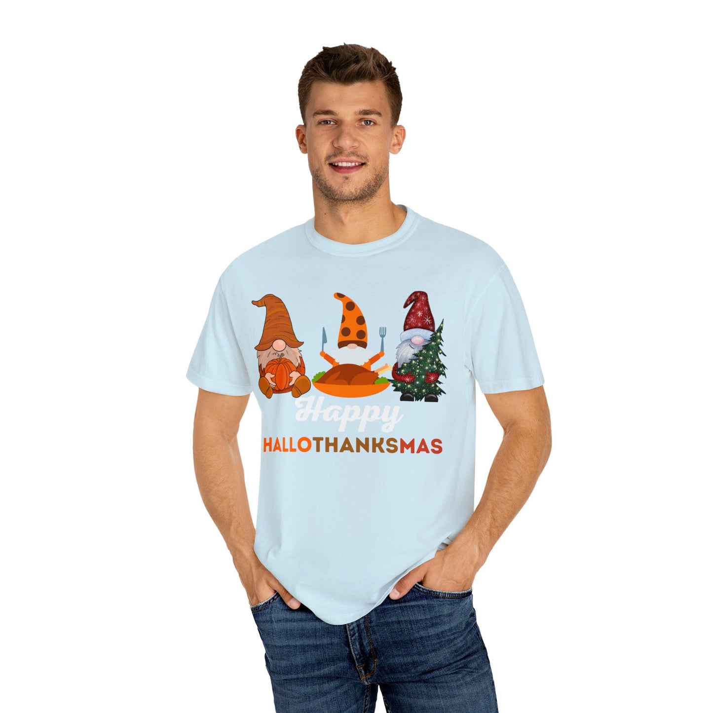 Happy HALLOTHANKSMAS Gift for Fall Halloween Thanksgiving Christmas Gift