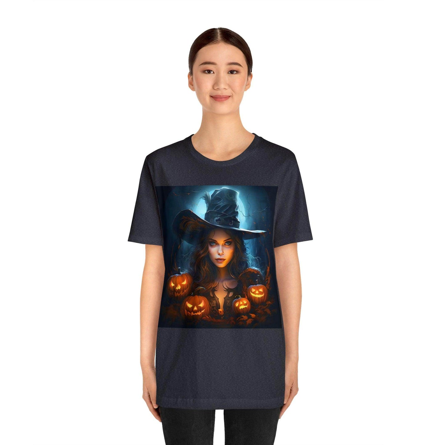 Spooky Witch Costume for women Spooky Season Vintage Halloween Shirt Moon Goddess Witch Shirt Halloween Costume Witch Shirt Halloween Party Tee - Giftsmojo
