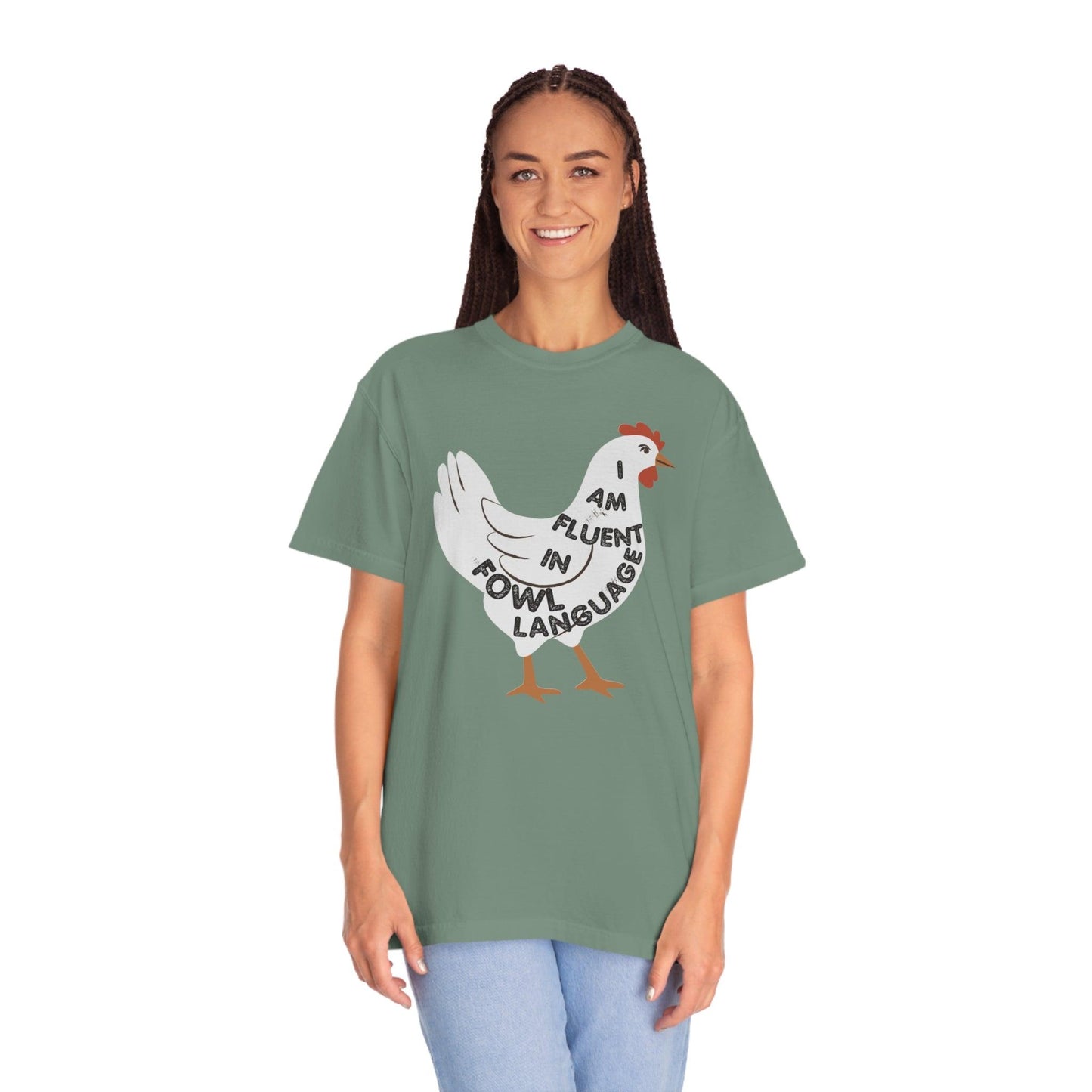 Chicken Shirt Chicken Tee Chicken Owner Gift - Gift For Chicken Lover gift, Fluent in Fowl Language shirt