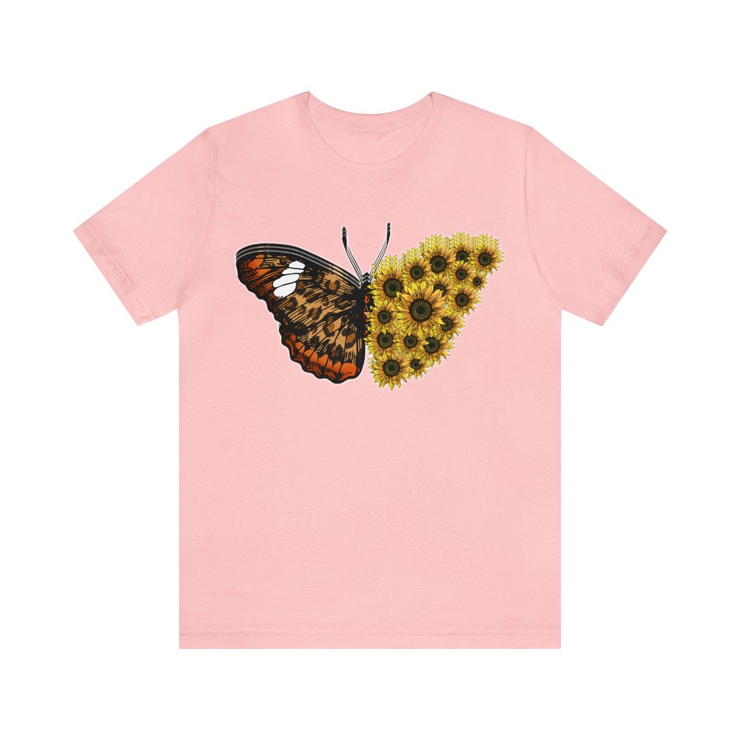 Butterfly Shirt, Sunflower Shirt, Insect Shirt Nature love T shirtFloral Tee Shirt, Flower Shirt, Garden Shirt, Womens Fall Summer shirt - Giftsmojo