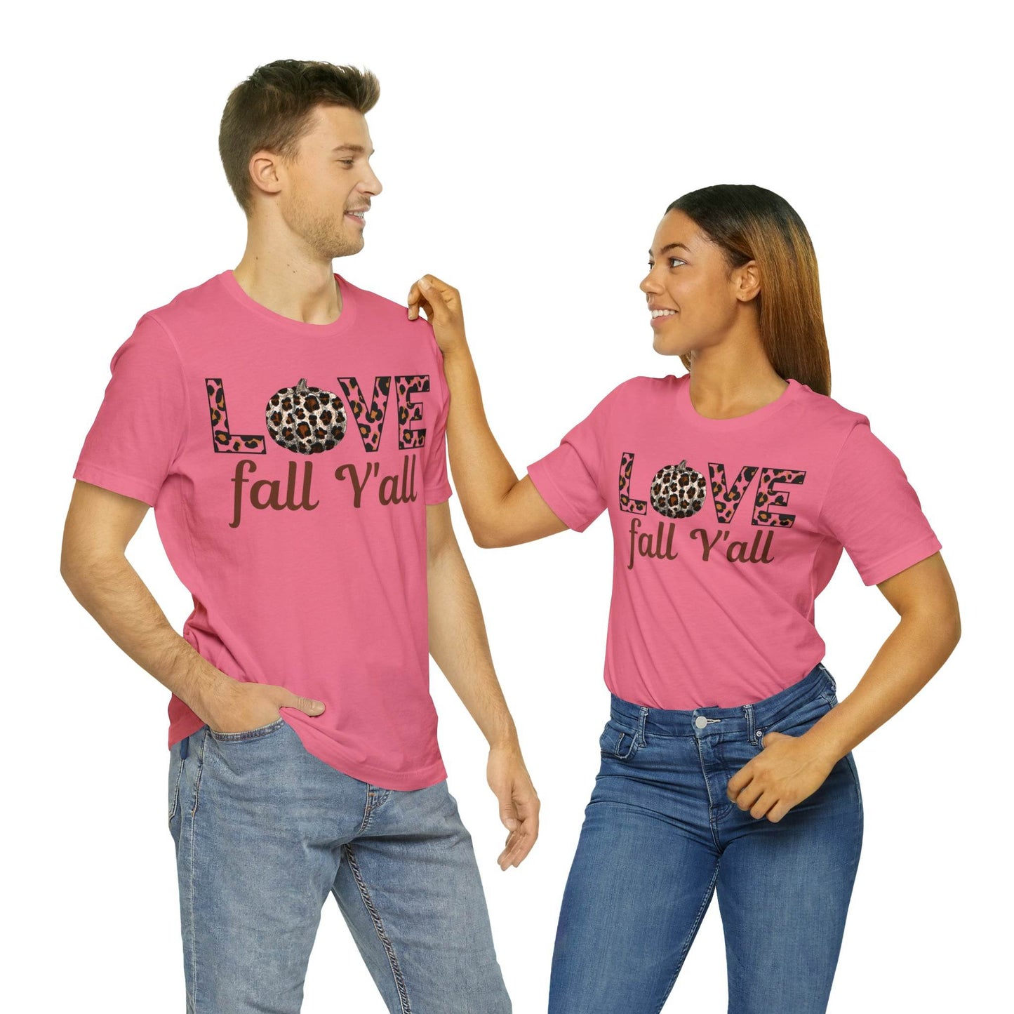Leopard Print Love Fall Y'all Love Fall shirt Fall lover gift - Giftsmojo