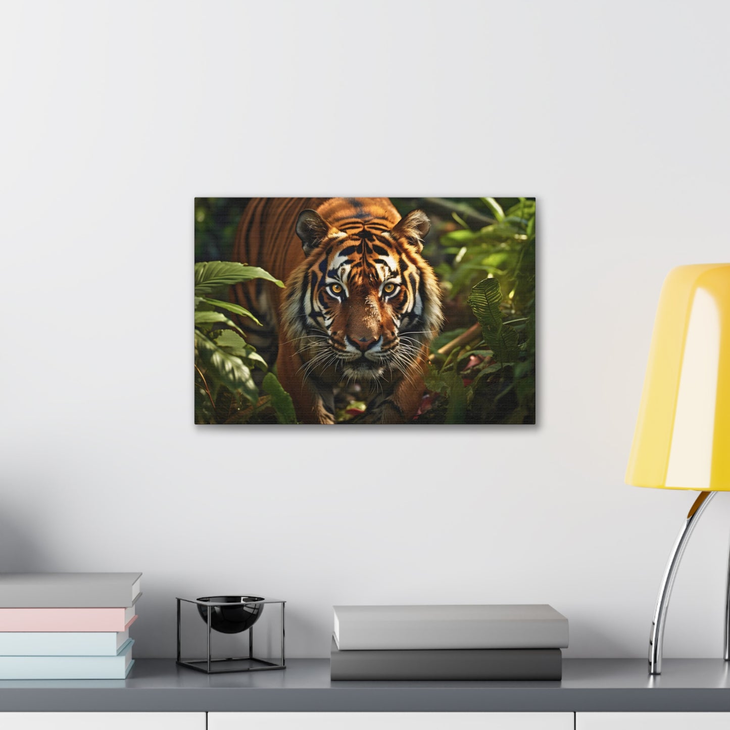 Tiger In Nature Art Canvas Gallery Wraps Tiger Print Large Canvas Art Animal Wall Art minimalist Wall Art Lover Gift