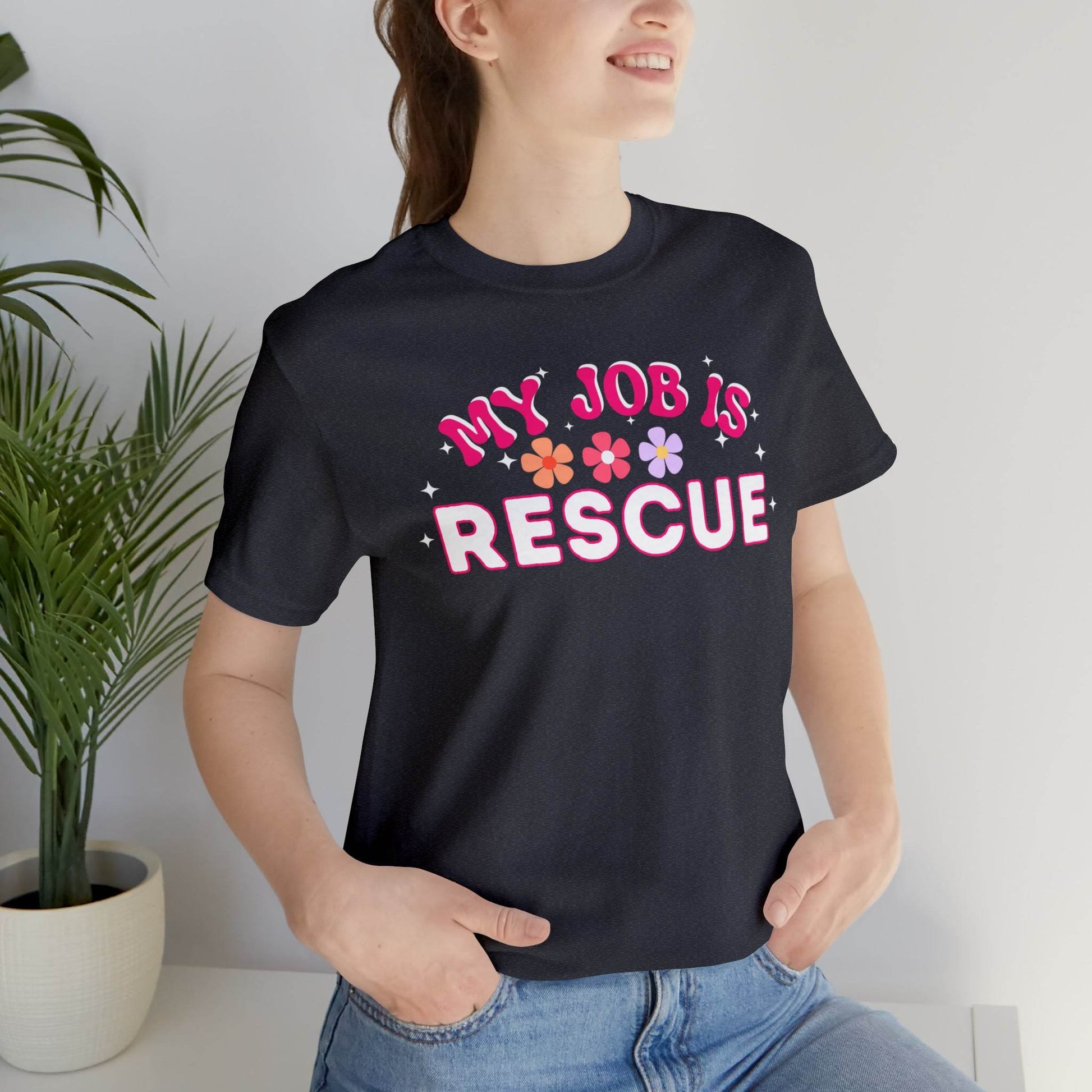 My Job is Rescue Shirt Firefighter Shirt Coast Guard Shirt Paramedic, Lifeguard, - Giftsmojo