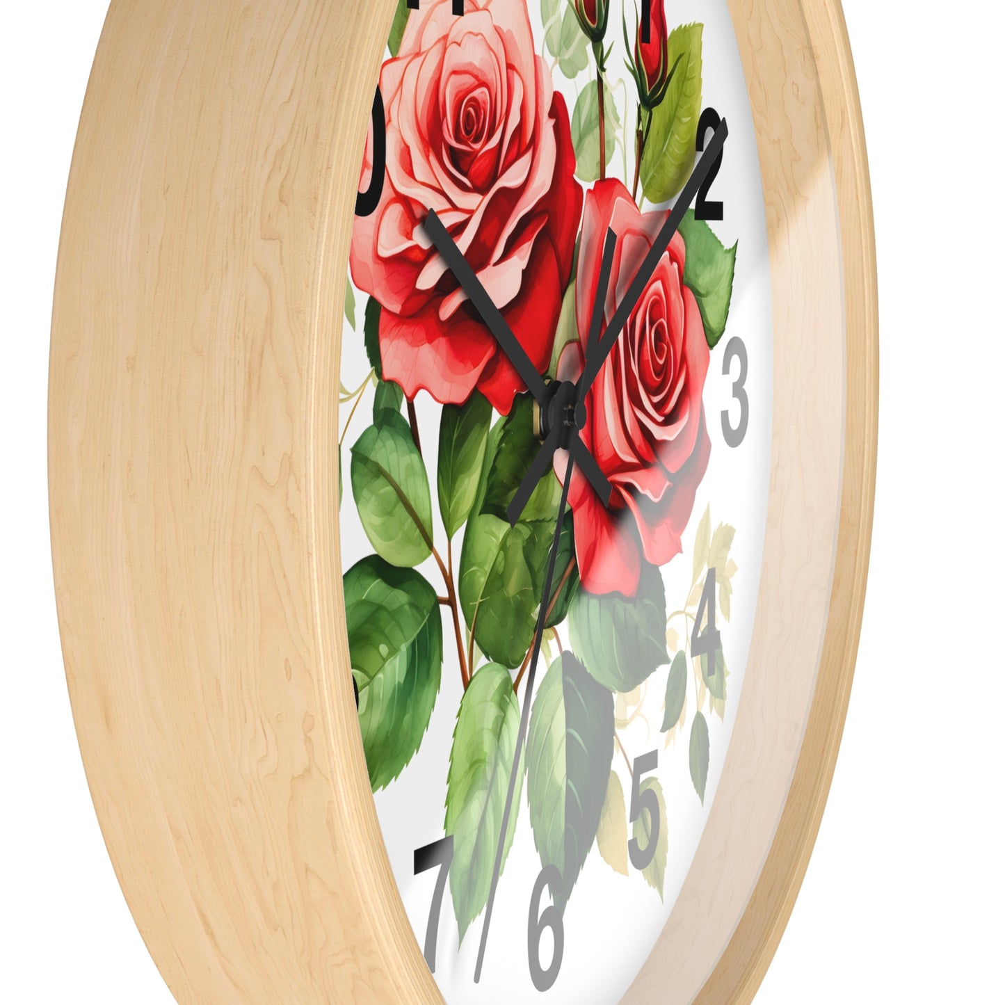 Wall Clock Floral Wall Clock Kids Room Home Decor New Home Gift House Warming Gift