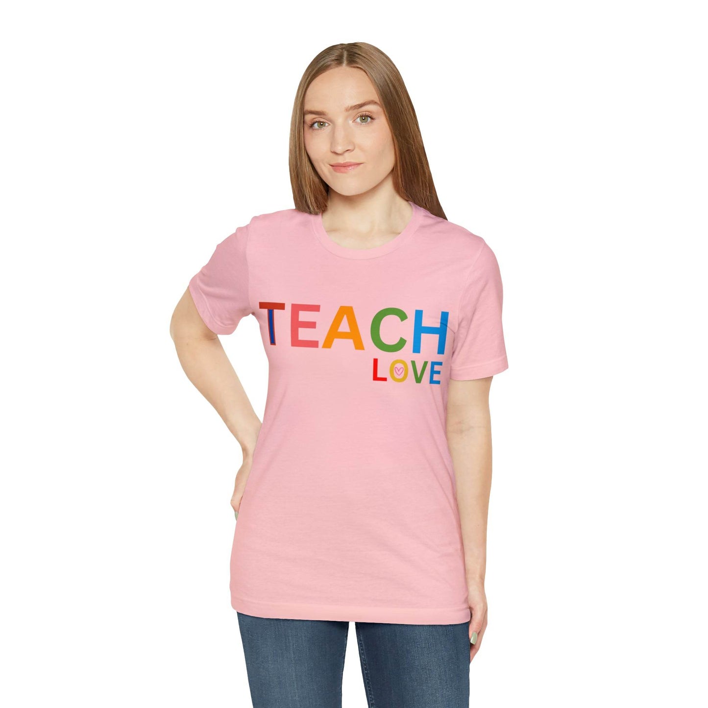 I Teach Love Shirt, Teacher Shirt, Teacher Appreciation Gift for Teachers - Giftsmojo