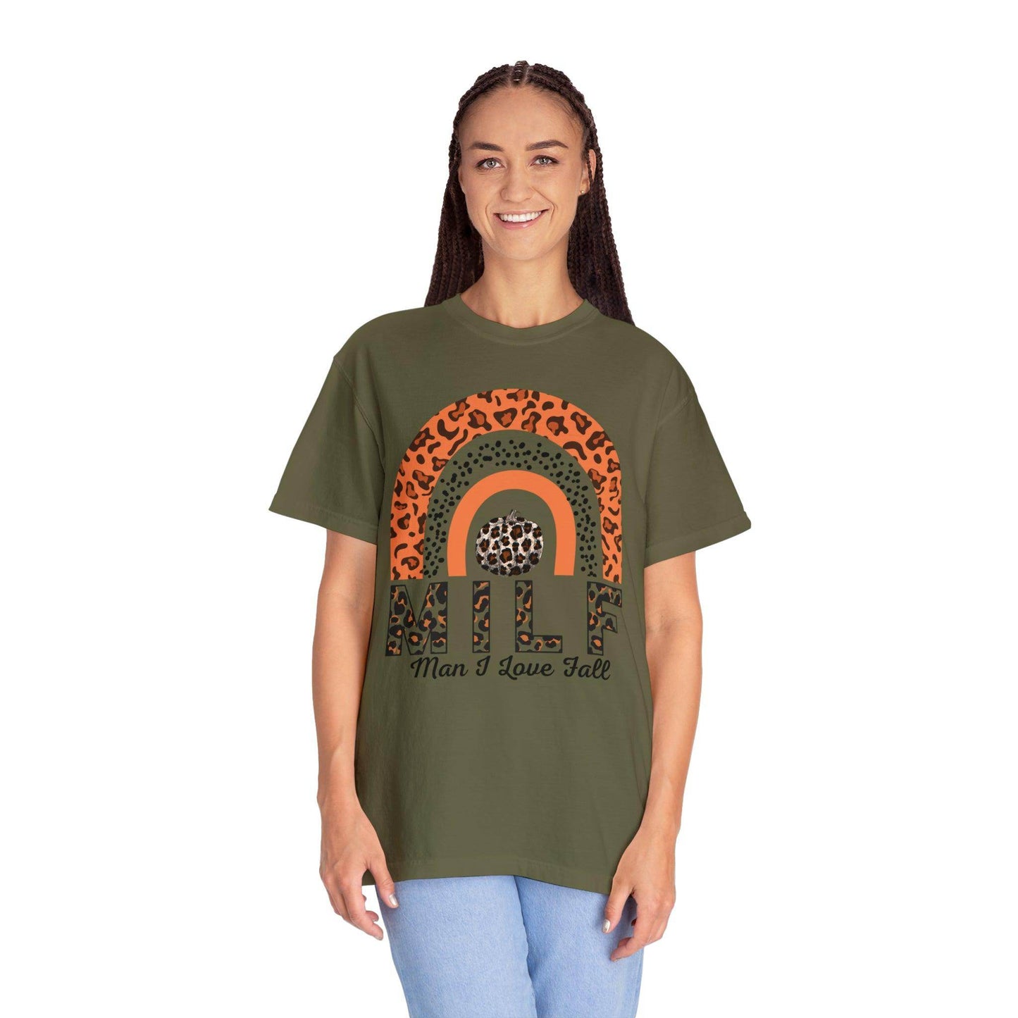 Man I love Fall Gift for Fall Funny fall shirts gift Pumpkin comfort colors shirt - Giftsmojo