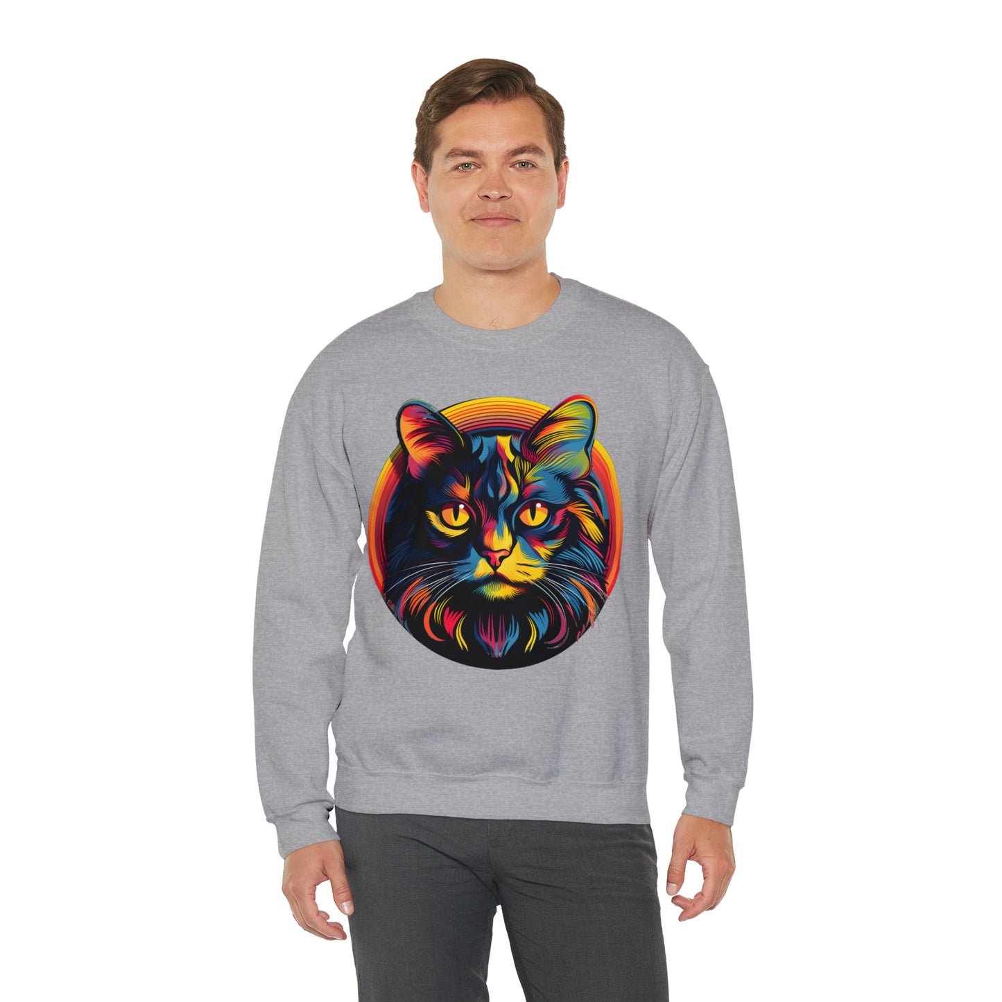 Vintage Cat Lover Sweater Retro Cat Sweatshirt Animal Lover Gift Cat Mom Gift Cat Lover Gift Cat Mom Sweatshirt Cat Crewneck Sweatshirt