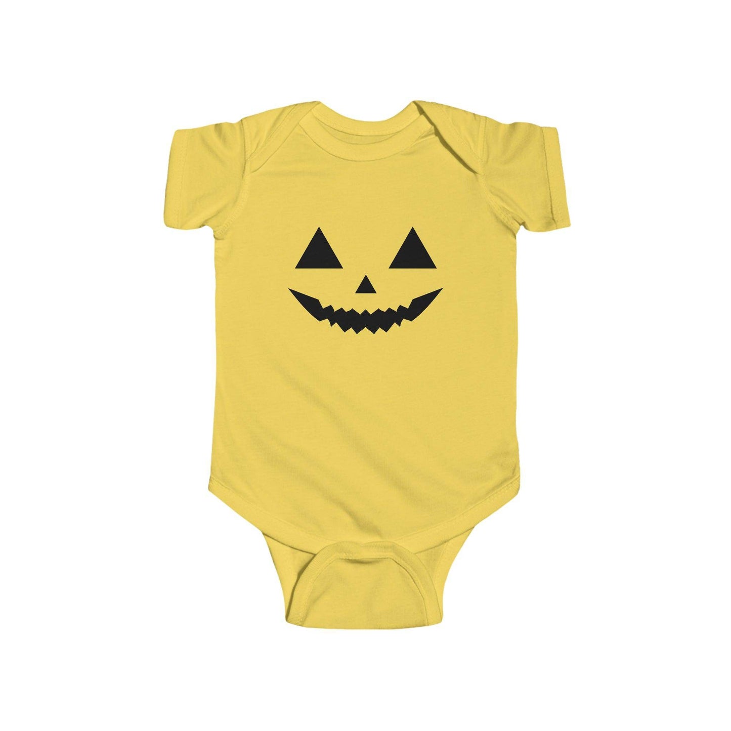 Infant Pumpkin Face Onesie Infant Halloween Costume Infant Fine Jersey Bodysuit for Halloween Infant Halloween Onesie - Giftsmojo