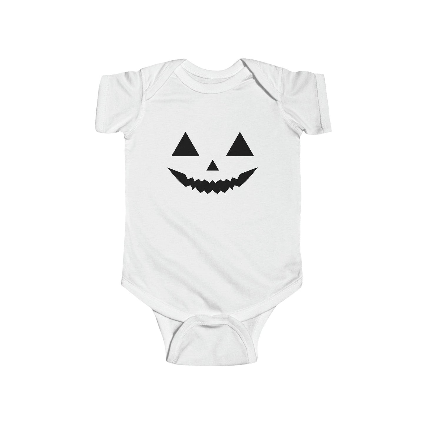 Infant Pumpkin Face Onesie Infant Halloween Costume Infant Fine Jersey Bodysuit for Halloween Infant Halloween Onesie - Giftsmojo