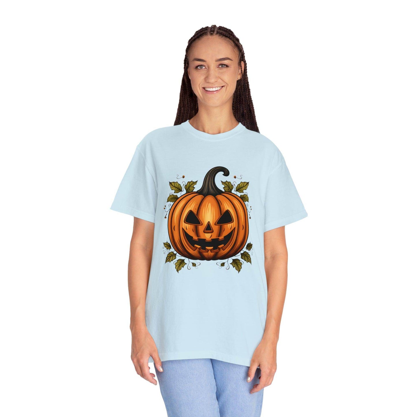 Scary Pumpkin Shirt, Halloween Shirt, Halloween Costume Pumpkin Costume Laughing Pumpkin Tee Fall tshirt Fall Shirt Halloween Gift - Giftsmojo
