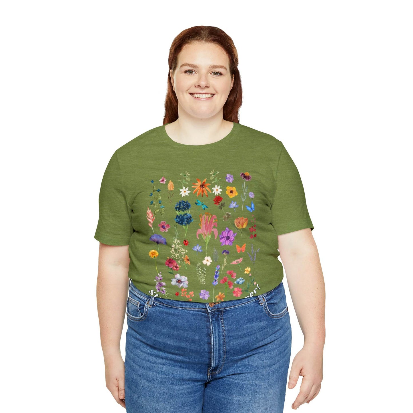Wildflower Tshirt Flowers Shirt Floral Tshirt Flower Shirt Gift for Women - Ladies Shirts Best Friend Gift, Plant Mom Stay Wild flower lover - Giftsmojo