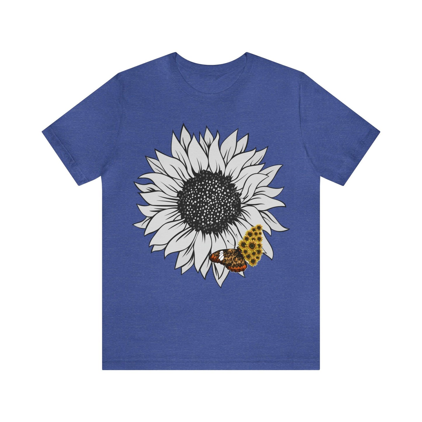 Flower Shirt, Sunflower Shirt, Floral Tee Shirt, Garden Shirt, Womens Fall Summer Shirt Sunshine Tee, Gift for Gardener, Nature love shirt