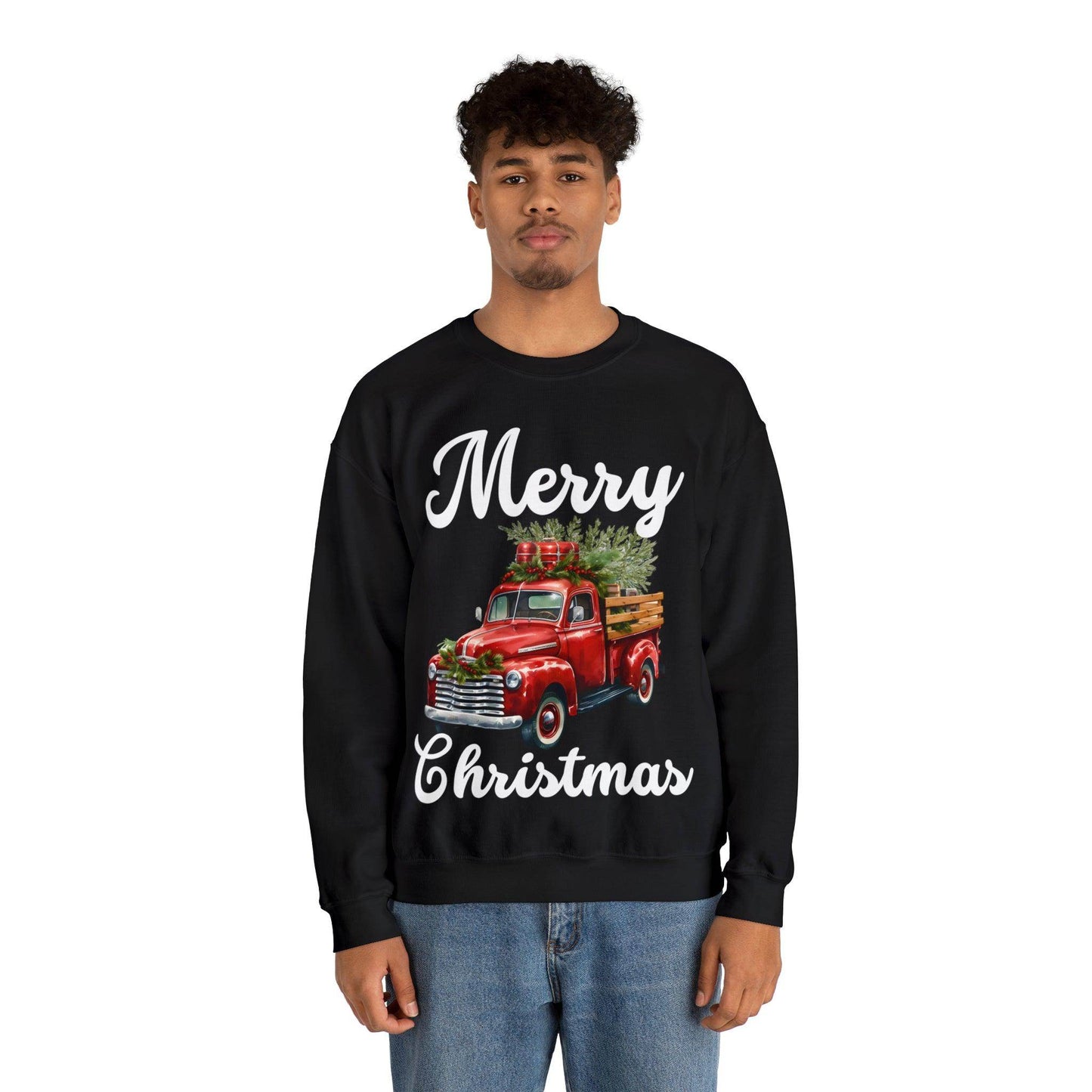 Christmas Tree Truck Sweatshirt Christmas Truck Sweatshirt Christmas Sweater Tree Truck Shirt Christmas Sweatshirt Tree Sweat Pine Tree - Giftsmojo
