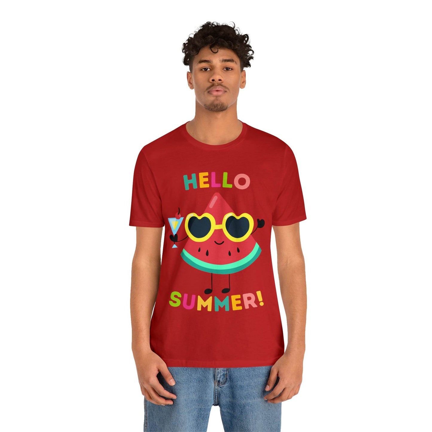 Hello Summer Shirt, Funny Summer Casual Top Tee,Unisex Summer Tshirt Ladies - Giftsmojo