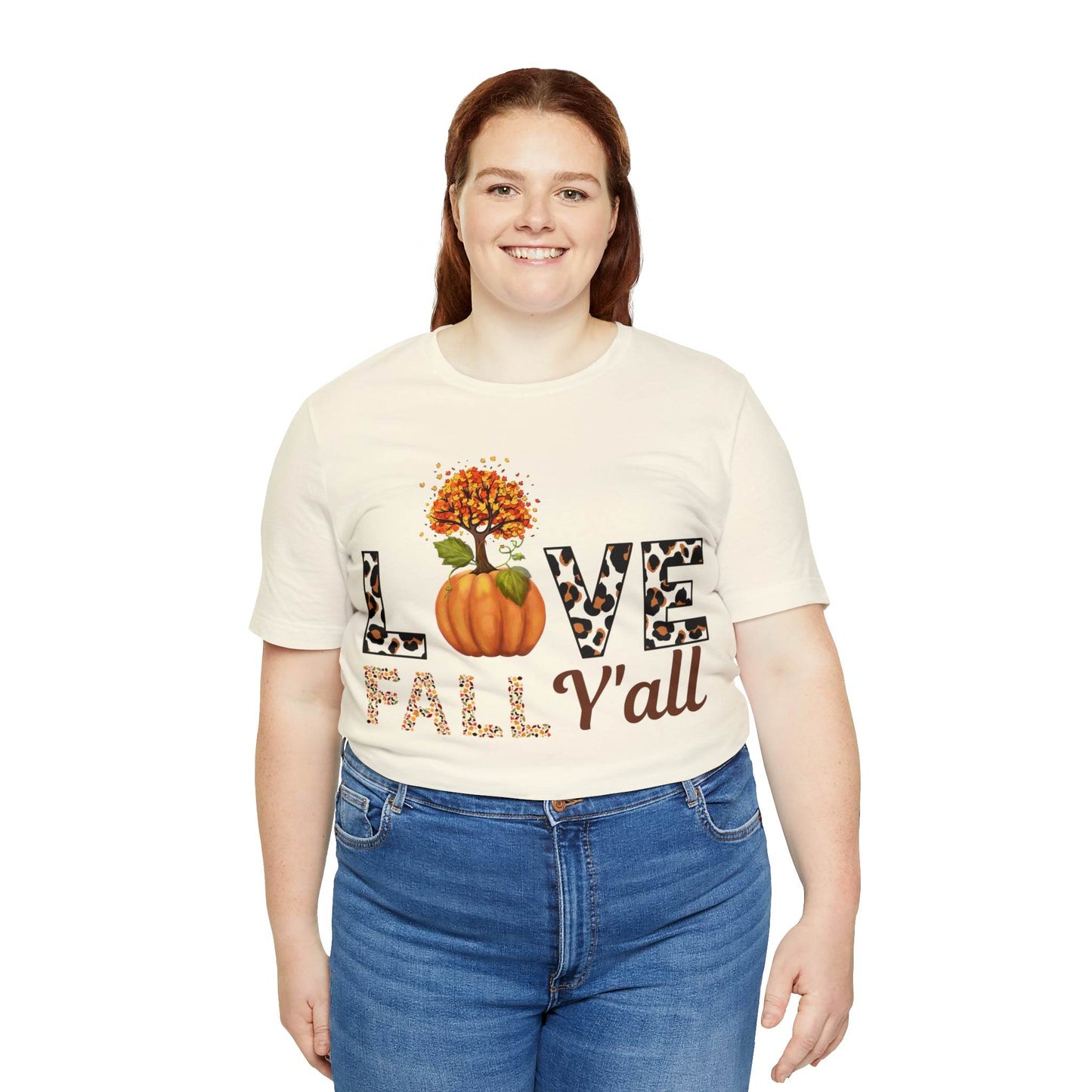 Leopard Print Love Fall Y'all shirt, Autumn Shirt, Fall shirt, Fall Gift - Giftsmojo
