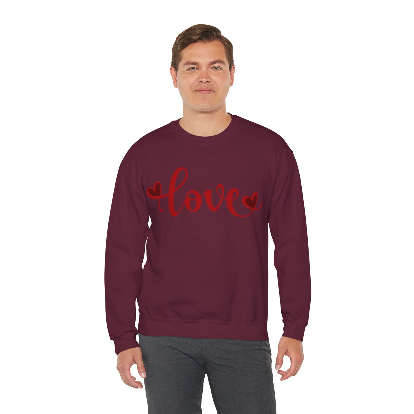 Love Crewneck Sweatshirt - Cozy Unisex Pullover