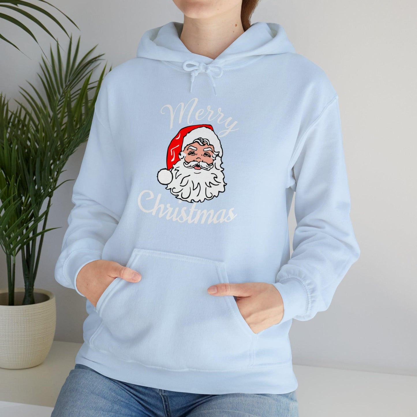 Santa Hoodie, Merry Christmas Hooded Sweatshirt, Christmas Shirt, Christmas Gift