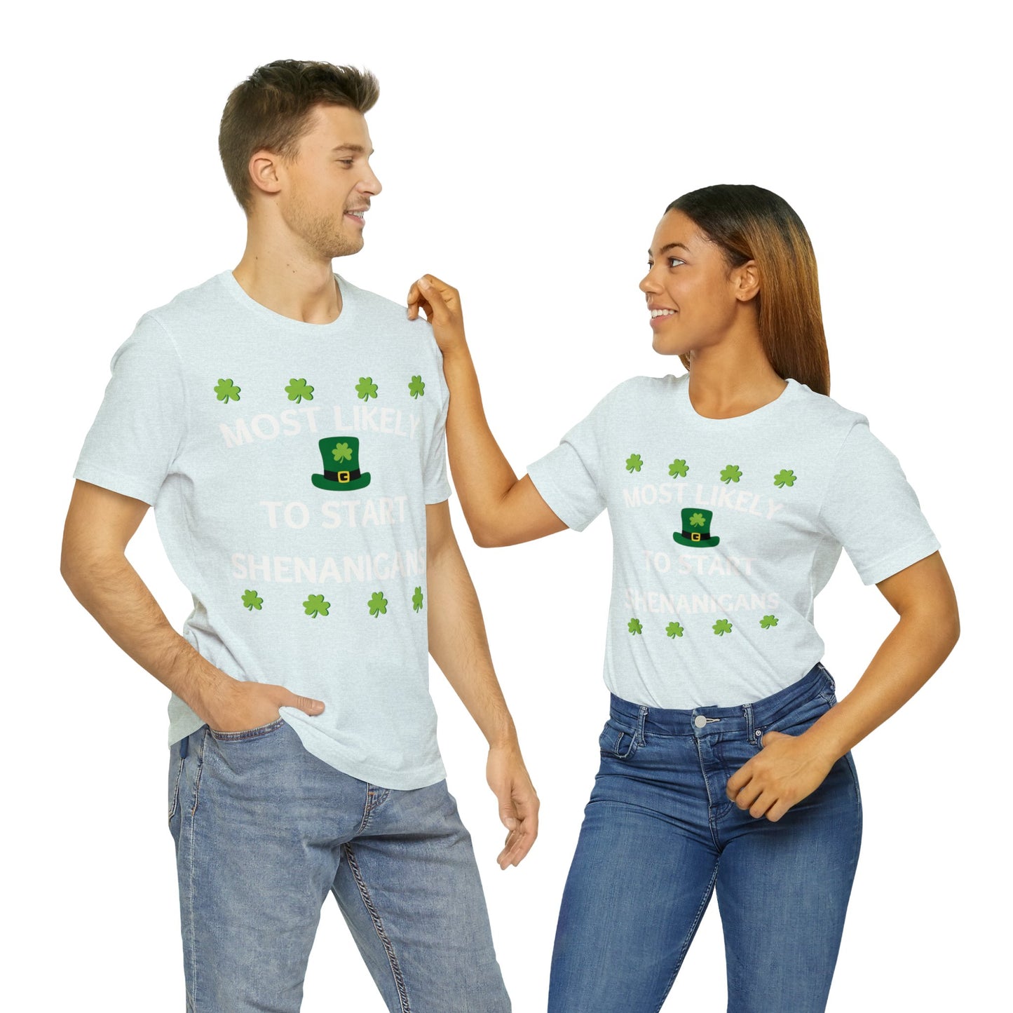 Most likely to start Shenanigans Family Matching St Patricks Shirt - Giftsmojo