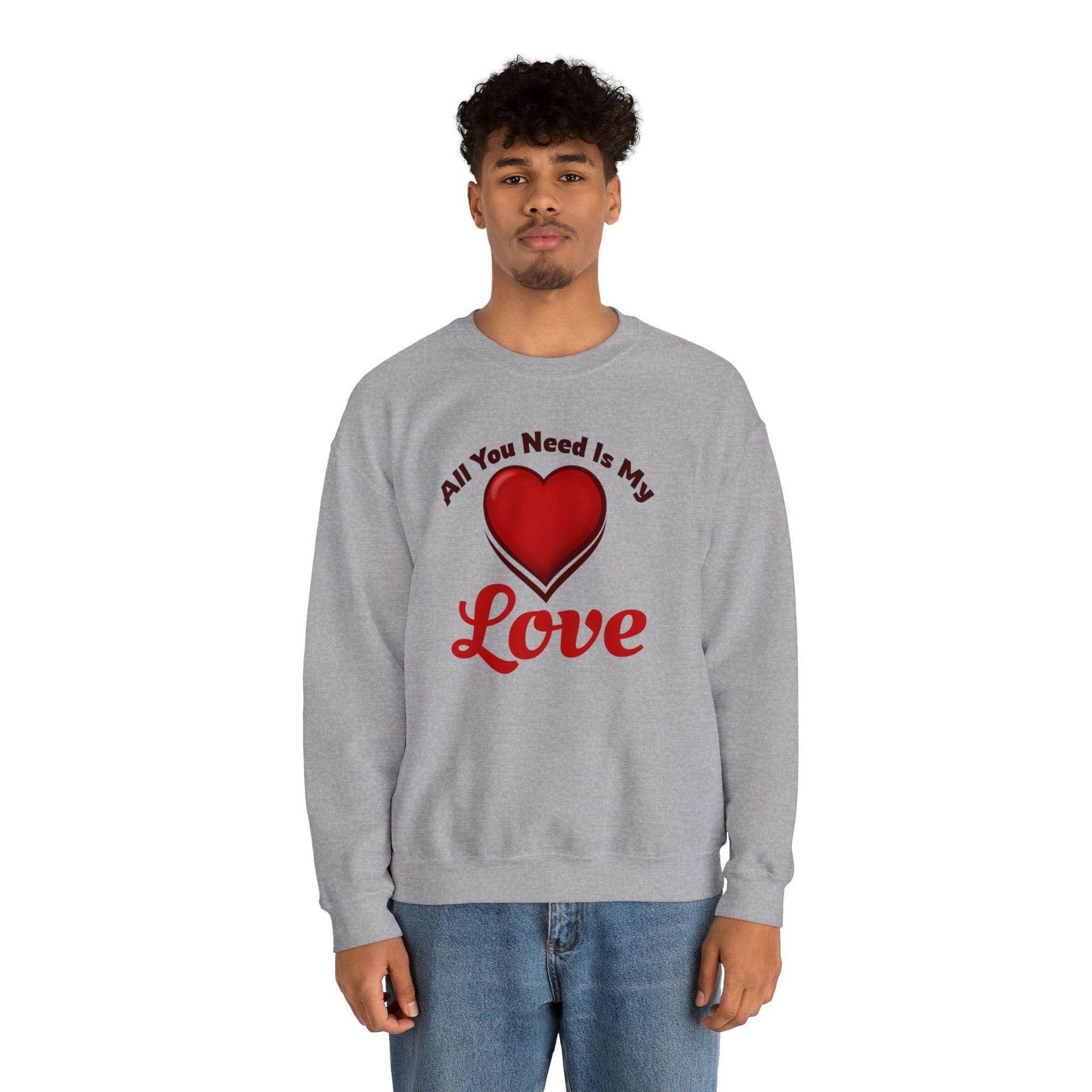 All you need is My Love Tee Hooded Sweatshirt - Giftsmojo