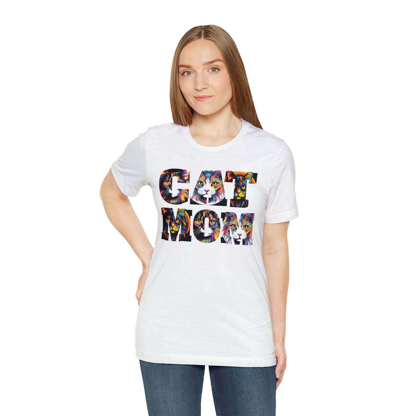 Vintage Cat Shirt Cat Mom Tshirt Animal Lover Gift Cat T Shirt Retro Cat Mom Gift Cat Lover Gift - Cat Lover Shirt Trendy Shirt for Cat Mom - Giftsmojo