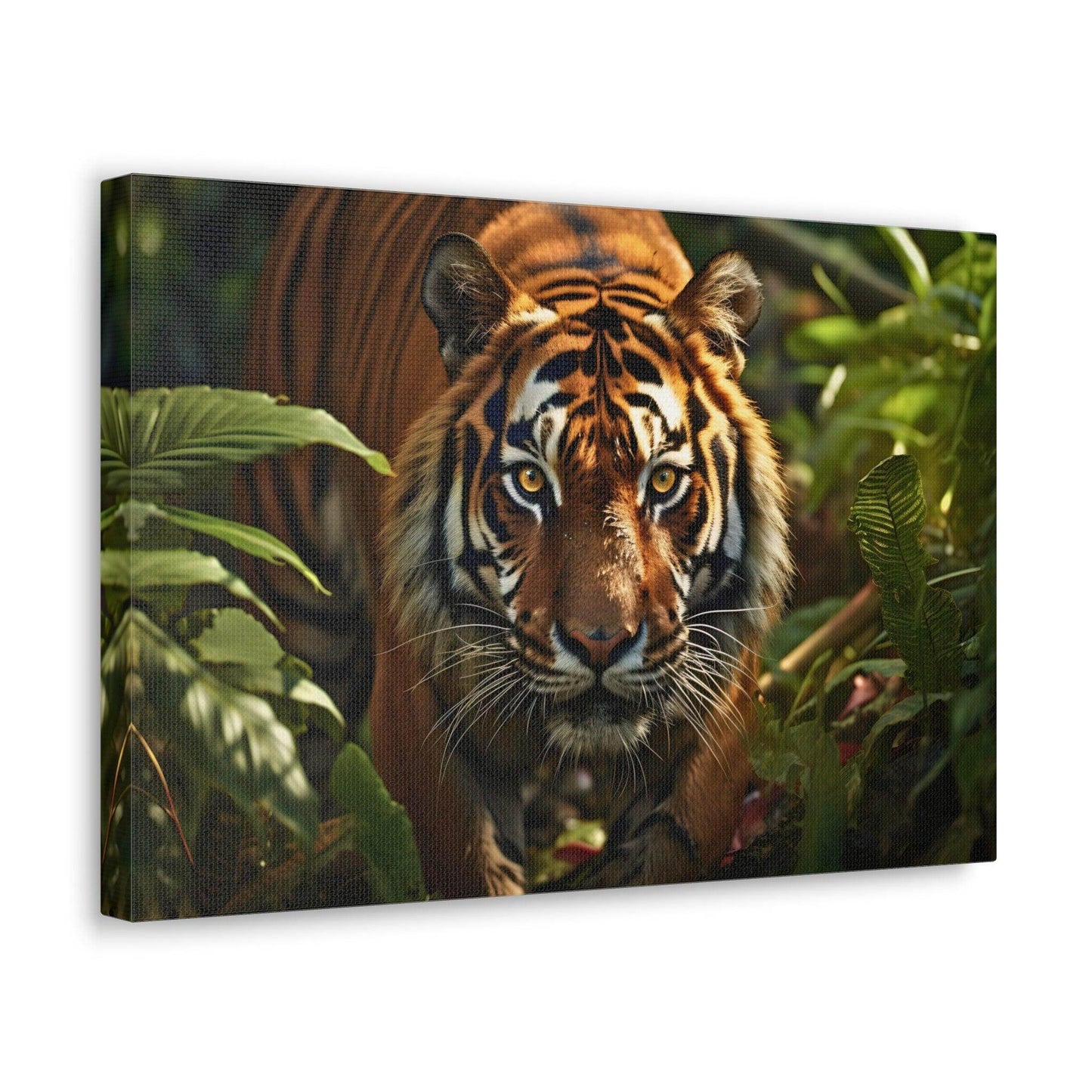 Tiger In Nature Art Canvas Gallery Wraps Tiger Print Large Canvas Art Animal Wall Art minimalist Wall Art Lover Gift - Giftsmojo