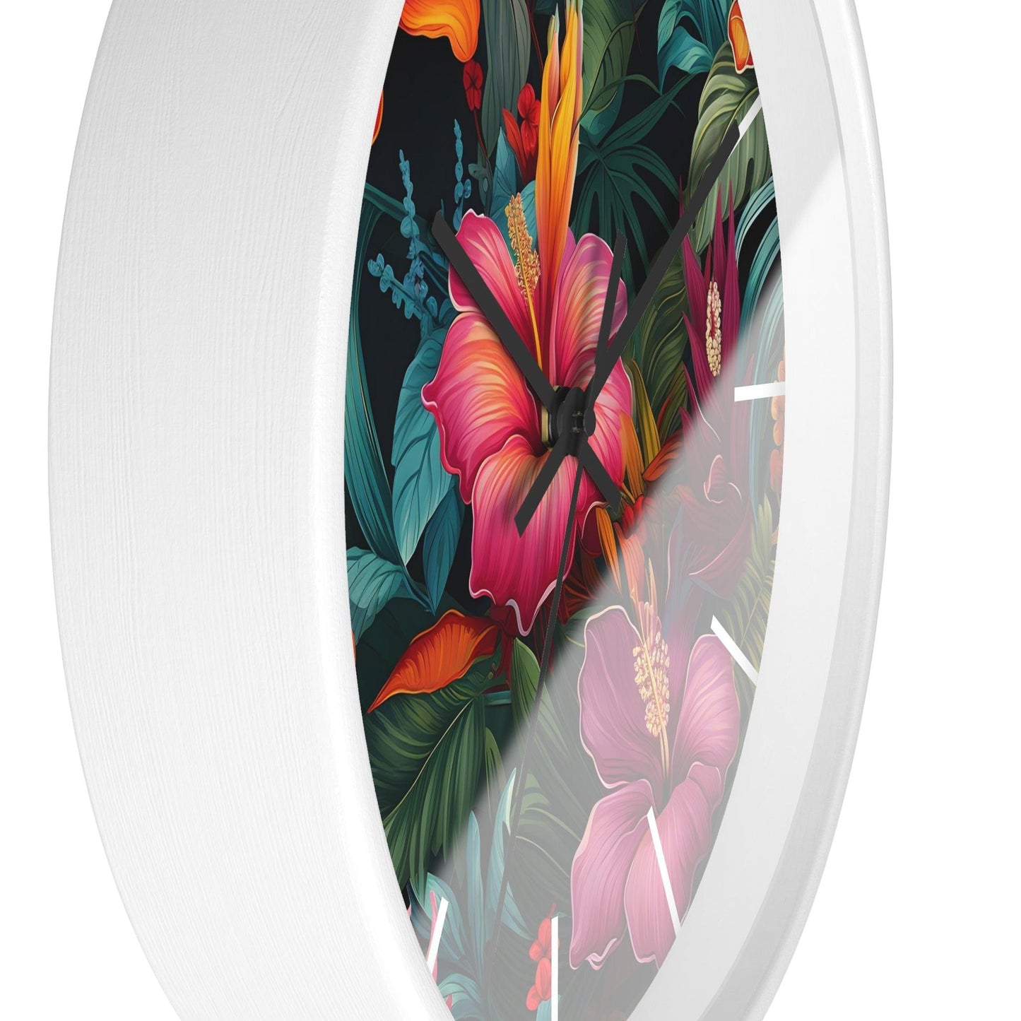 Wild Flower Wall Clock Flower Wall Clocks Home Clock Spring Clock Floral Clock Home Decor - Giftsmojo
