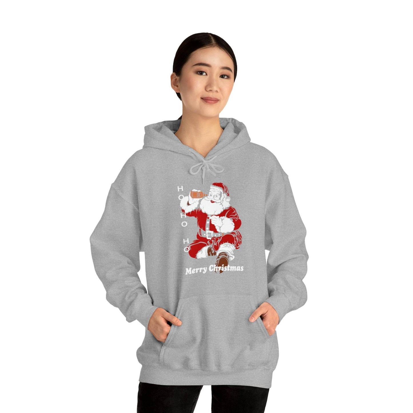 Ho HO Ho Merry Christmas Unisex Heavy Blend Hooded Sweatshirt Christmas Shirt Hoodie - Giftsmojo