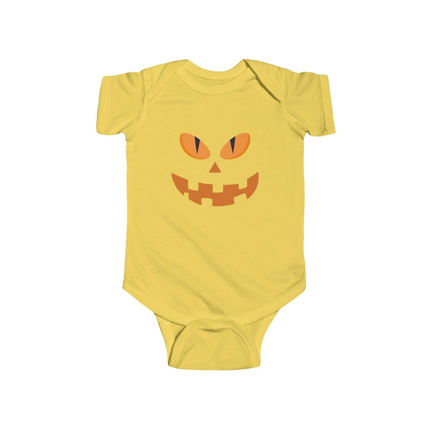 Infant Pumpkin Face Onesie Infant Halloween Costume Infant Fine Jersey Bodysuit for Halloween Infant Halloween Onesie - Giftsmojo
