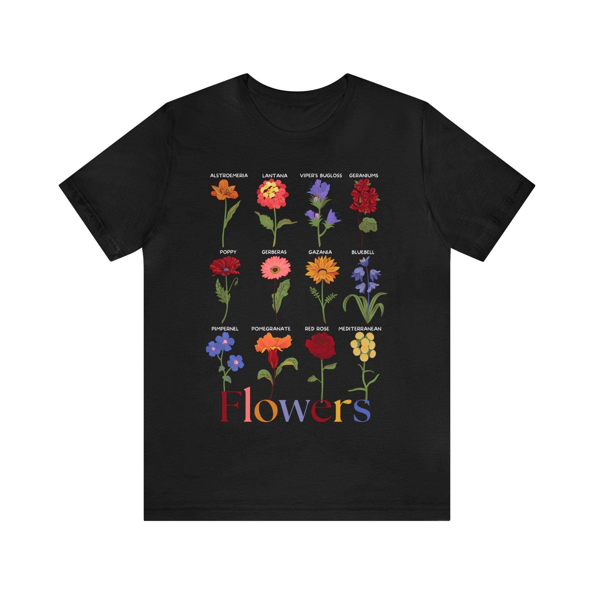 Wildflower Tshirt, Flower Shirt, Types of Flowers Shirt, Floral Tshirt, Gift for Women, Ladies Shirts Best Friend Gift, Plant Mom Nature - Giftsmojo