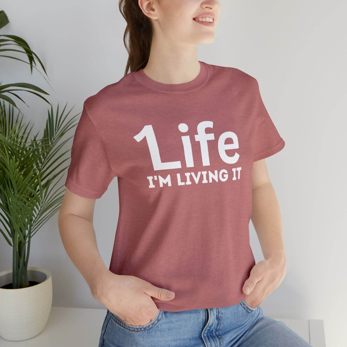 One Life I'M Living It Shirt One life Shirt 1life shirt Live Your Life You Only Have One Life To Live Shirt - Giftsmojo