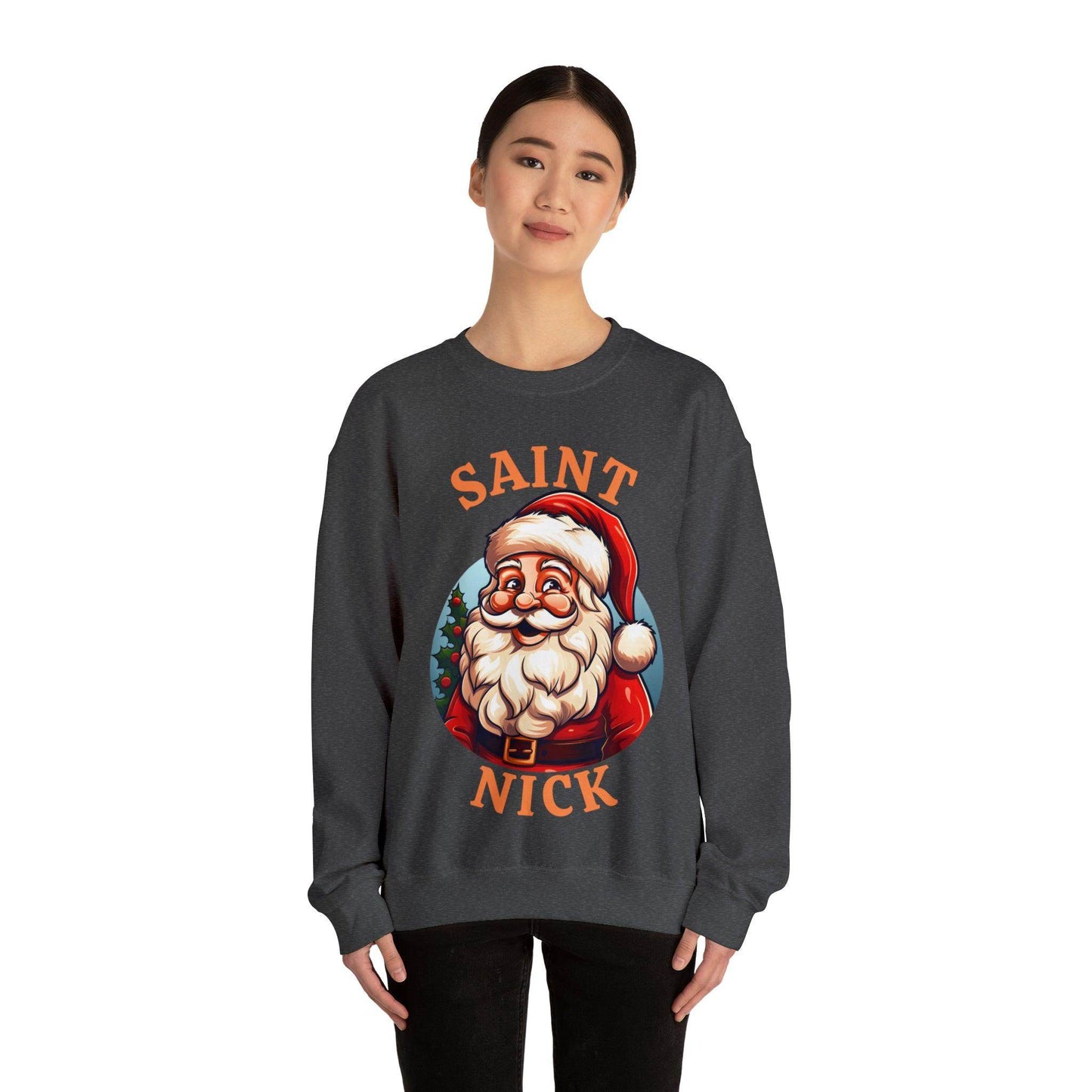 Saint Nick Shirt Christmas Santa Sweatshirt Santa Sweater Christmas Sweater Christmas Shirt Santa Claus Shirt - Giftsmojo