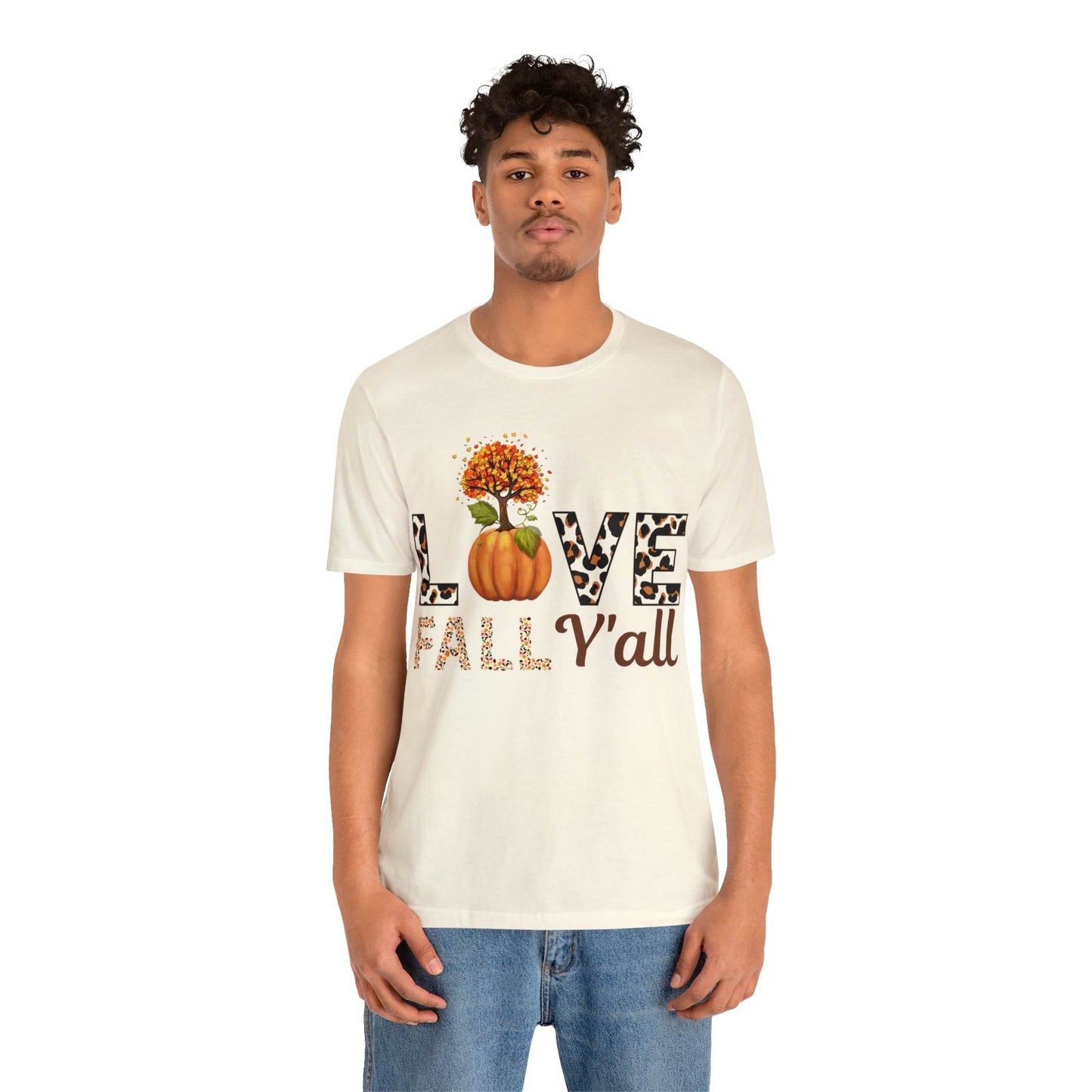Leopard Print Love Fall Y'all shirt, Autumn Shirt, Fall shirt, Fall Gift - Giftsmojo