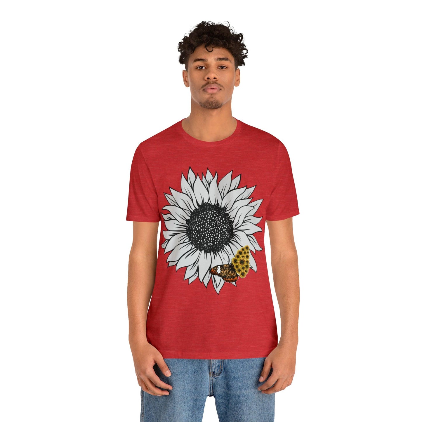 Flower Shirt, Sunflower Shirt, Floral Tee Shirt, Garden Shirt, Womens Fall Summer Shirt Sunshine Tee, Gift for Gardener, Nature love shirt