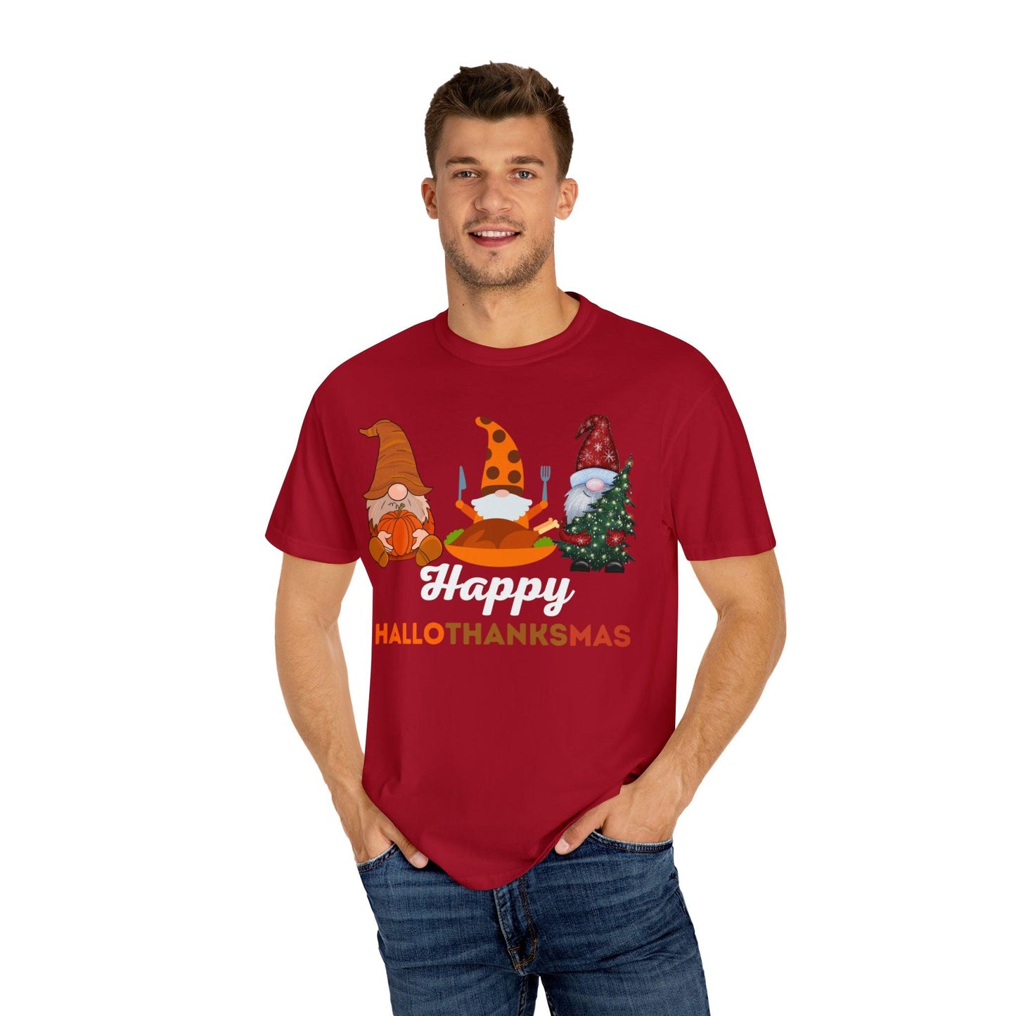 Happy HALLOTHANKSMAS Gift for Fall Halloween Thanksgiving Christmas Gift